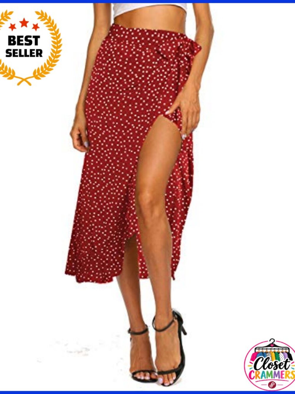 Boho Leopard High Low Split Chiffon Wrap Midi Skirt Beach Coverup